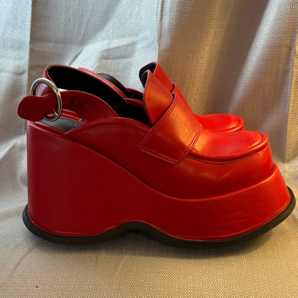 Dalia‘s ex dolls kill red platform shoes